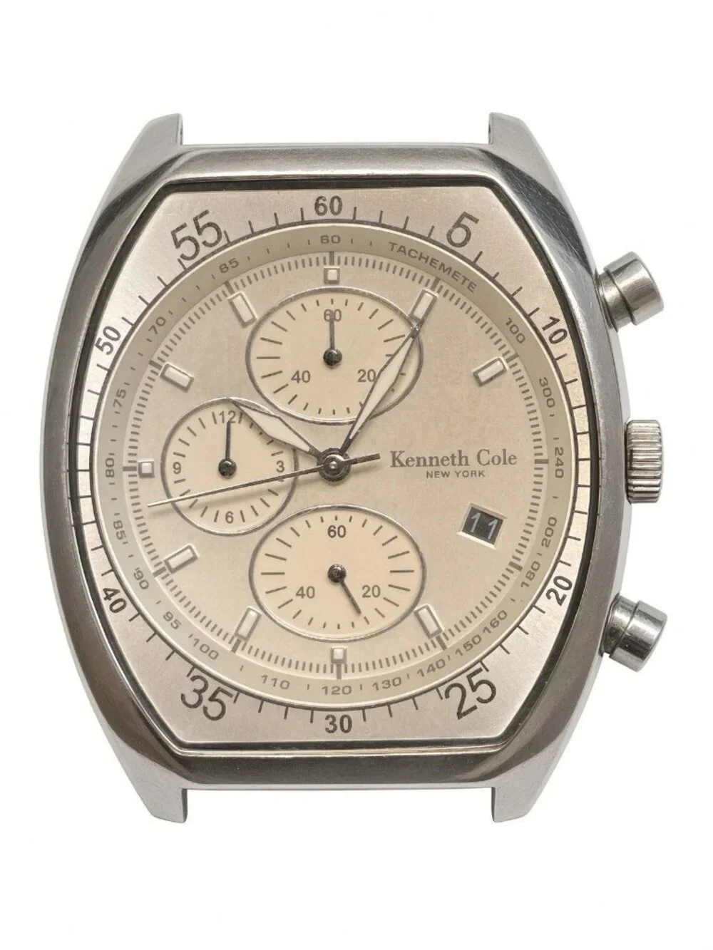 Kenneth Cole NY Men’s SS Chronograph Date Watch KC1207 Needs New Strap
